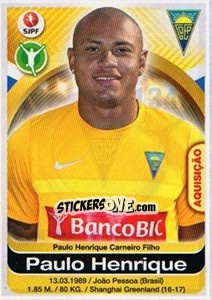 Sticker Paulo Henrique - Futebol 2016-2017 - Panini