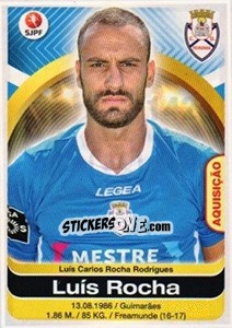 Sticker Luis Rocha - Futebol 2016-2017 n. 142 - Panini