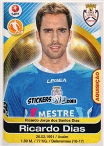 Cromo Ricardo Dias - Futebol 2016-2017 - Panini