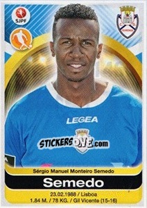 Sticker Semedo - Futebol 2016-2017 n. 146 - Panini