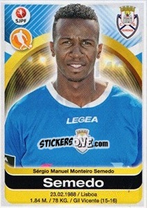 Cromo Semedo - Futebol 2016-2017 - Panini