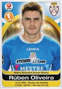Sticker Ruben Oliveira - Futebol 2016-2017 n. 147 - Panini