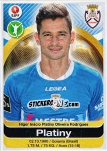 Figurina Platiny - Futebol 2016-2017 n. 151 - Panini