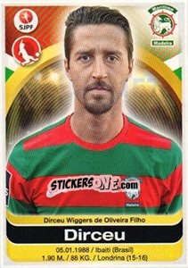 Sticker Dirceu - Futebol 2016-2017 - Panini