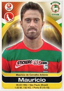 Sticker Mauricio - Futebol 2016-2017 - Panini