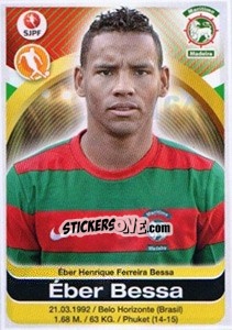 Sticker Eber Bessa - Futebol 2016-2017 n. 164 - Panini