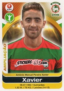 Sticker Xavier - Futebol 2016-2017 n. 166bis - Panini