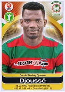 Sticker Djousse - Futebol 2016-2017 n. 167 - Panini