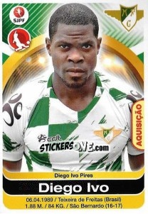 Cromo Diego Ivo - Futebol 2016-2017 n. 174 - Panini