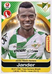 Figurina Jander - Futebol 2016-2017 - Panini