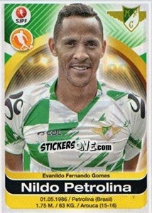 Sticker Nildo Petrolina - Futebol 2016-2017 - Panini