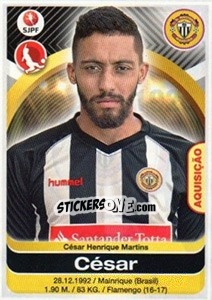 Cromo Cesar - Futebol 2016-2017 - Panini