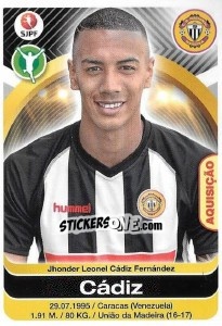Sticker Cadiz - Futebol 2016-2017 n. 202 - Panini