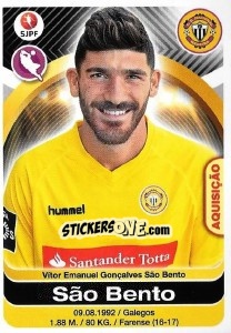 Sticker Sao Bento - Futebol 2016-2017 n. 203 - Panini