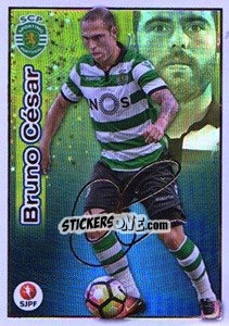 Sticker Bruno Cesar (Sporting) - Futebol 2016-2017 n. 206 - Panini