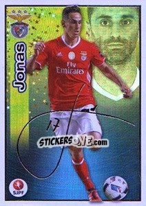 Sticker Jonas (Benfica) - Futebol 2016-2017 - Panini