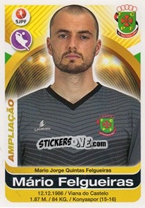 Sticker Mario Felgueiras - Futebol 2016-2017 n. 221bis - Panini
