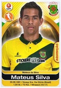Figurina Mateus Silva - Futebol 2016-2017 - Panini