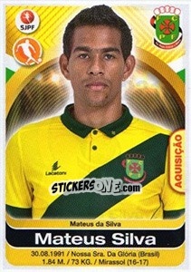 Sticker Mateus Silva - Futebol 2016-2017 n. 231 - Panini