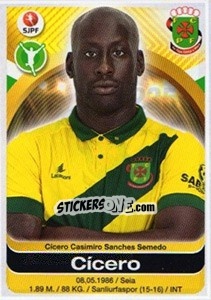 Sticker Cicero - Futebol 2016-2017 n. 235 - Panini