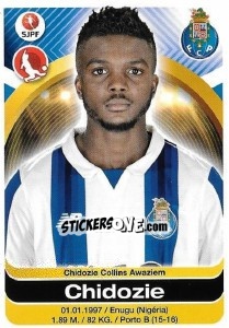 Sticker Chidozie - Futebol 2016-2017 - Panini