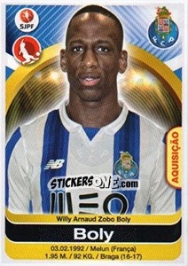 Sticker Willy Boly - Futebol 2016-2017 - Panini