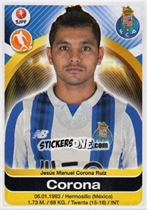 Sticker Jesús Corona - Futebol 2016-2017 n. 255 - Panini