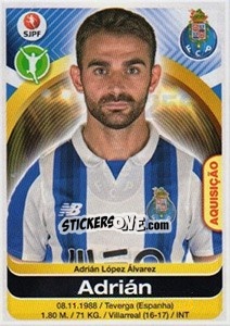 Sticker Adrian Lopez - Futebol 2016-2017 n. 256 - Panini