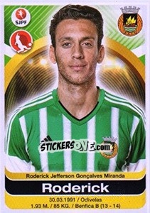 Figurina Roderick - Futebol 2016-2017 - Panini