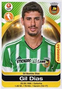 Sticker Gil Dias - Futebol 2016-2017 - Panini