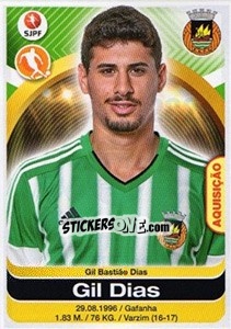 Sticker Gil Dias - Futebol 2016-2017 n. 282 - Panini