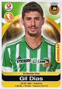 Cromo Gil Dias - Futebol 2016-2017 - Panini