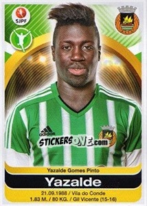 Sticker Yazalde - Futebol 2016-2017 - Panini