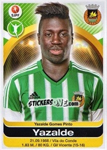 Sticker Yazalde - Futebol 2016-2017 n. 283 - Panini