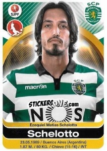 Sticker Ezequiel Schelotto - Futebol 2016-2017 - Panini