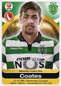 Sticker Sebastián Coates - Futebol 2016-2017 n. 291 - Panini
