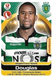 Sticker Douglas - Futebol 2016-2017 - Panini