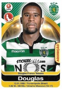 Sticker Douglas - Futebol 2016-2017 n. 293 - Panini