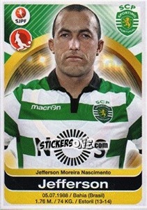 Sticker Jefferson - Futebol 2016-2017 n. 295 - Panini