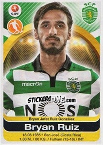 Sticker Bryan Ruiz - Futebol 2016-2017 n. 303 - Panini