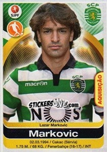 Sticker Lazar Markovic - Futebol 2016-2017 n. 304 - Panini