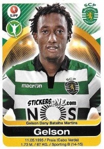 Sticker Gelson Martins - Futebol 2016-2017 - Panini