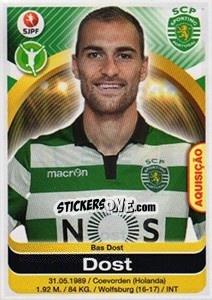 Sticker Bas Dost - Futebol 2016-2017 - Panini
