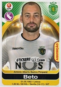 Sticker Beto - Futebol 2016-2017 n. 309 - Panini