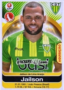 Sticker Jailson - Futebol 2016-2017 n. 322 - Panini