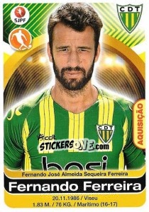Sticker Fernando Ferreira - Futebol 2016-2017 n. 328 - Panini