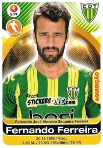 Cromo Fernando Ferreira - Futebol 2016-2017 - Panini