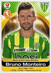 Sticker Bruno Monteiro - Futebol 2016-2017 n. 331 - Panini