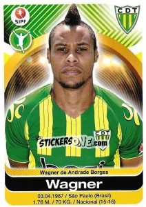 Sticker Wagner - Futebol 2016-2017 n. 333 - Panini