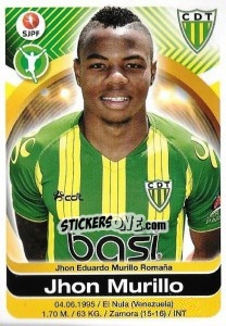 Sticker Jhon Murillo - Futebol 2016-2017 - Panini